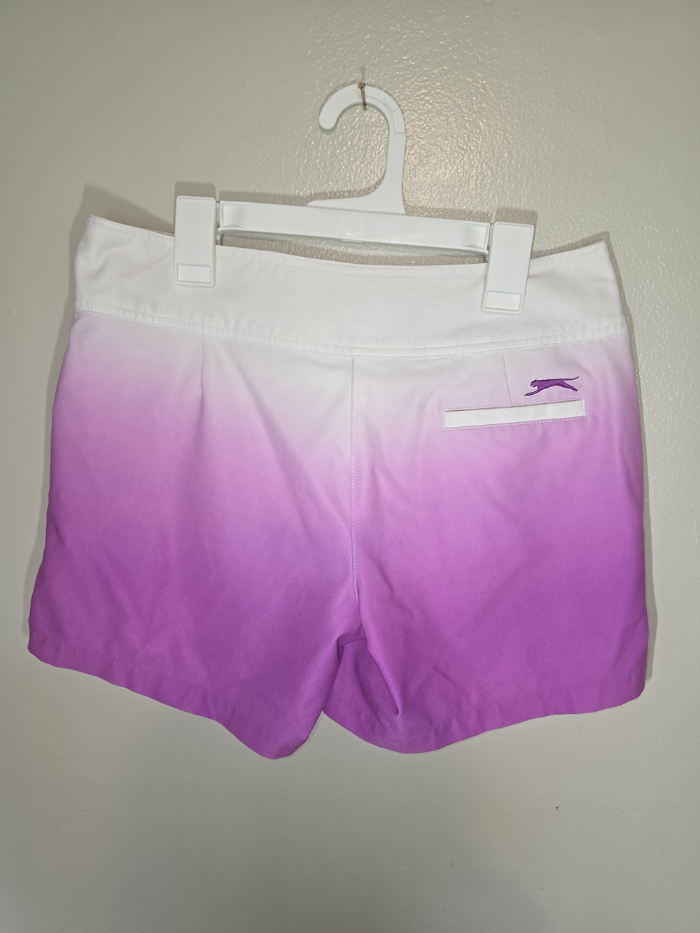 Slazenger White to Pink Ombre Athletic Women’s Shorts